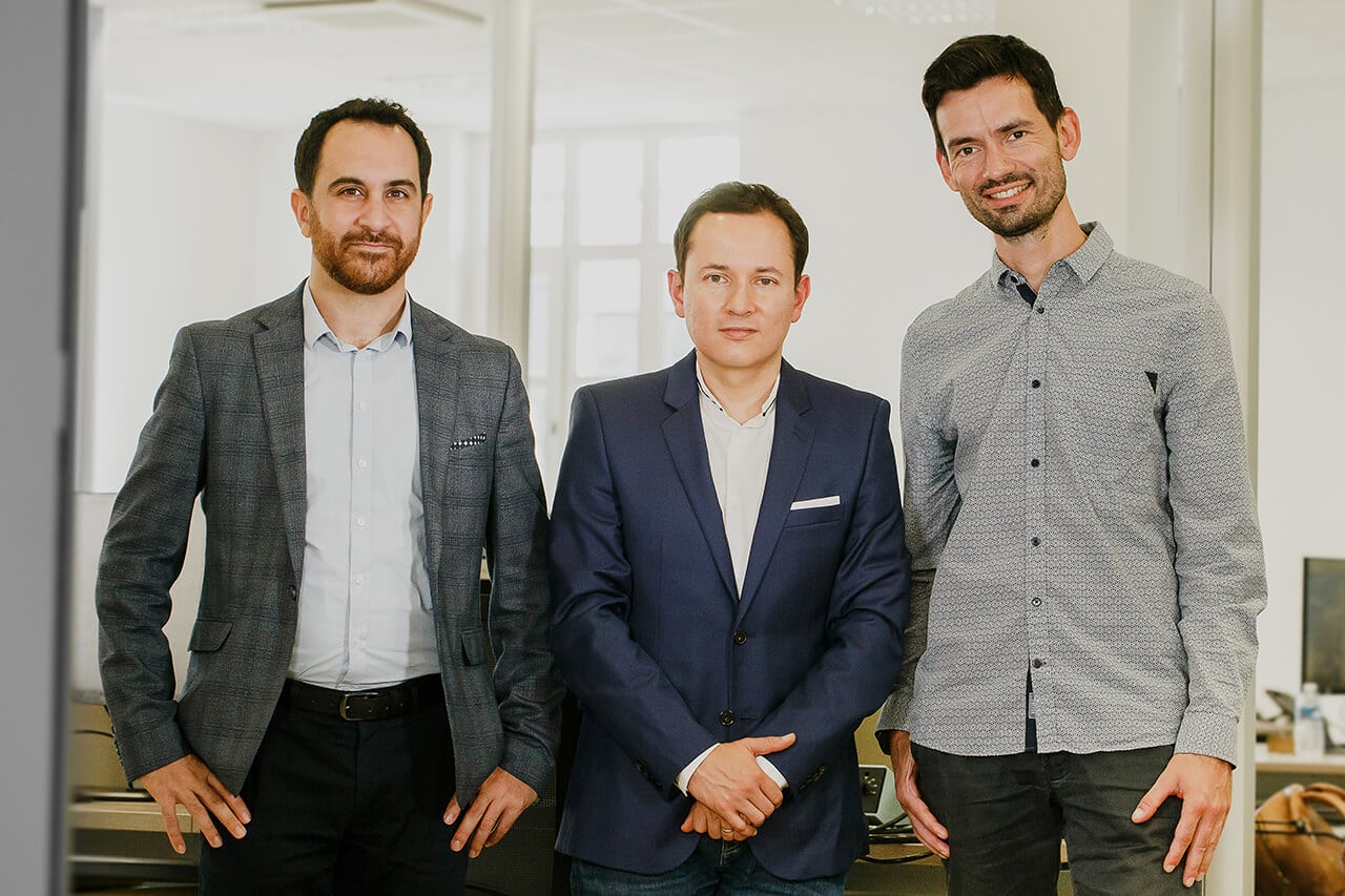 Hani Sherry, Carlos Prada et Nicolas Beaudouin, les fondateurs de TiHive.