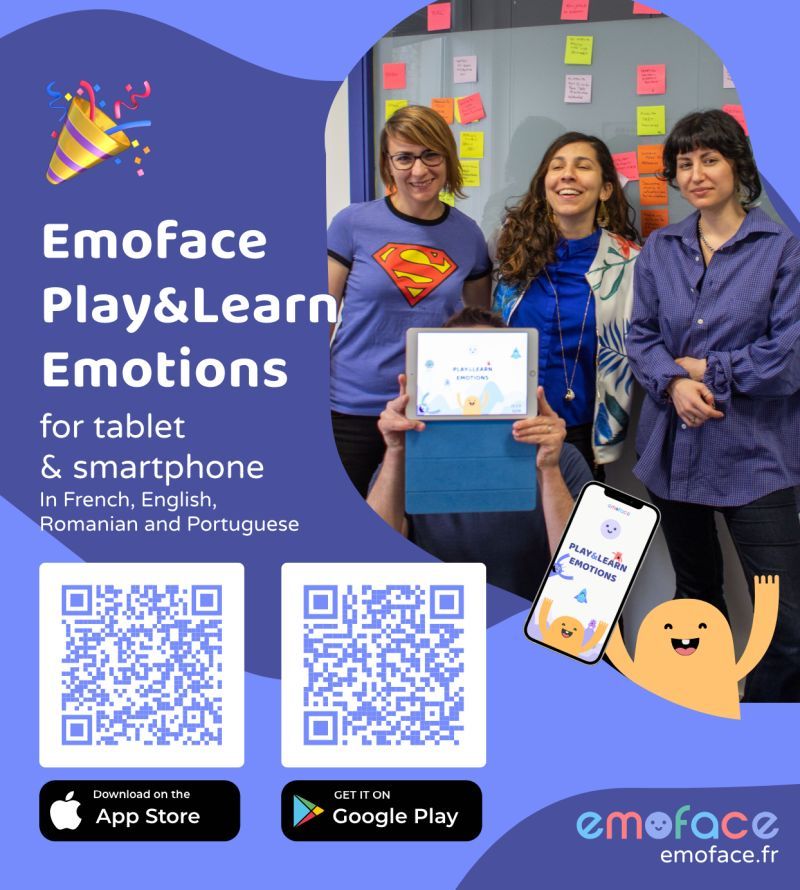 Plus de 1000 téléchargements en 2 jours pour la version smartphone de l’appli Emoface, destinée à aider les personnes autistes à exprimer leurs émotions