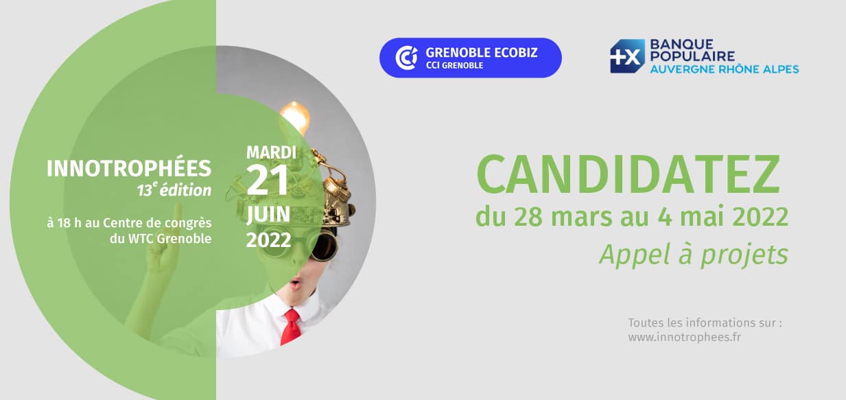 Innotrophées 2022 : 3 prix (startup, industrie et services, impact social et sociétal) et une candidature à déposer avant le 4 mai pour une remise des prix le 21 juin