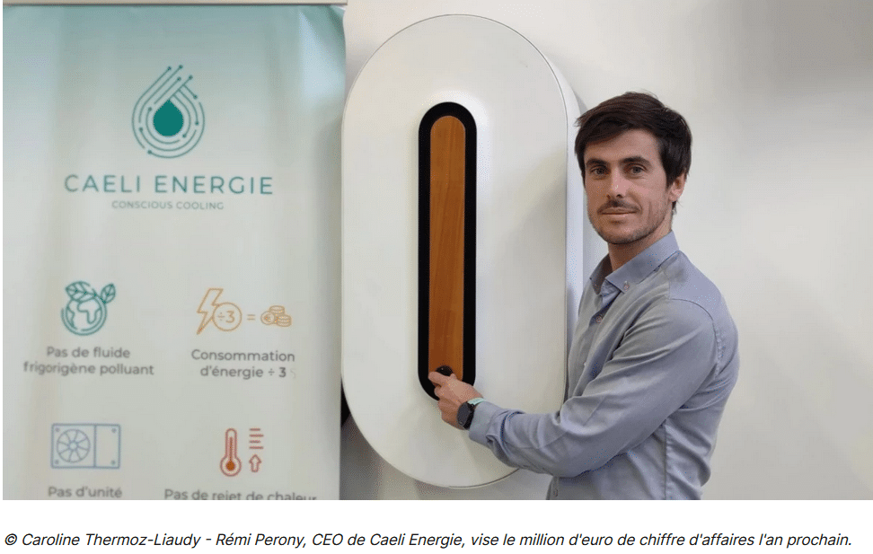 Un an après une première levée de 2,1M€, Caeli Energie réussit un second tour de table de 10 M€ pour passer à l'échelle industrielle et démarrer la commercialisation de son climatiseur bas carbone