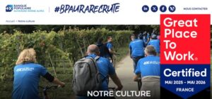 BP AURA certifié great place to work