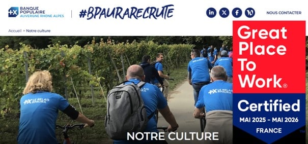 BP AURA certifié great place to work